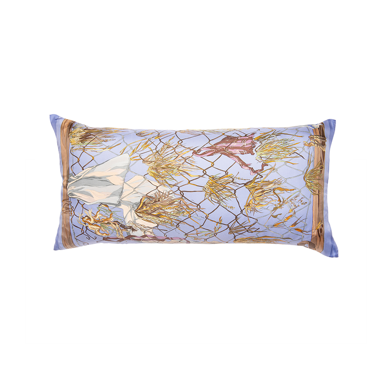 "Grand Vent" Hermès Silk Scarf Pillow