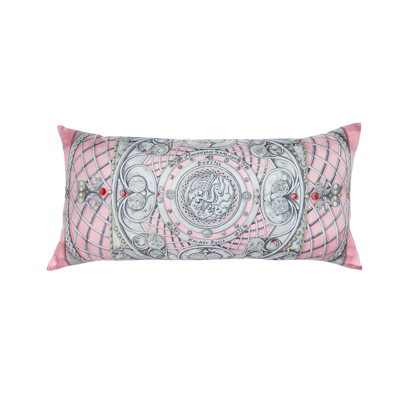 "Monnaies et Symboles des Parisii" Hermès Silk Scarf Pillow
