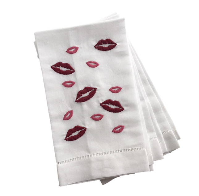 Kisses Linen Hand Towel - Tribute Goods