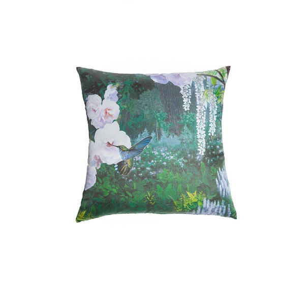 Silk Hummingbird Pillow - Tribute Goods