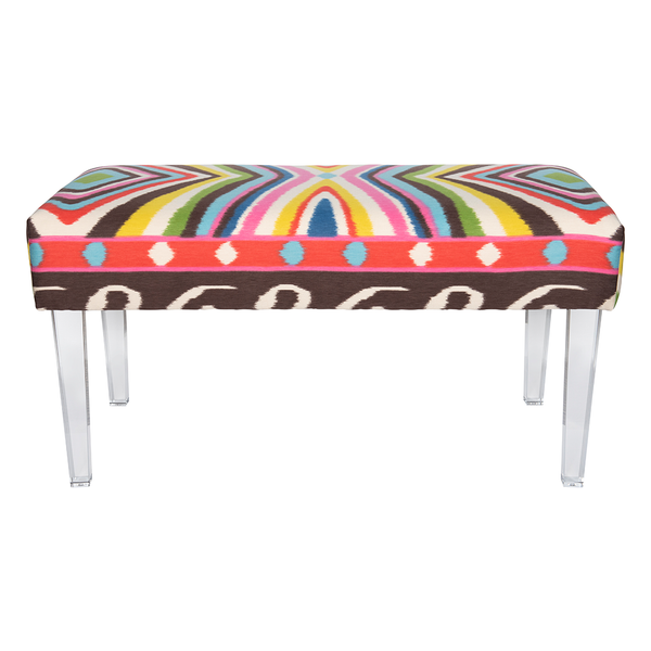 Multicolor "Terence Ikat" Bench