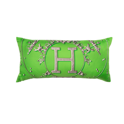 "Vif Argent" Hermès Silk Scarf Pillow