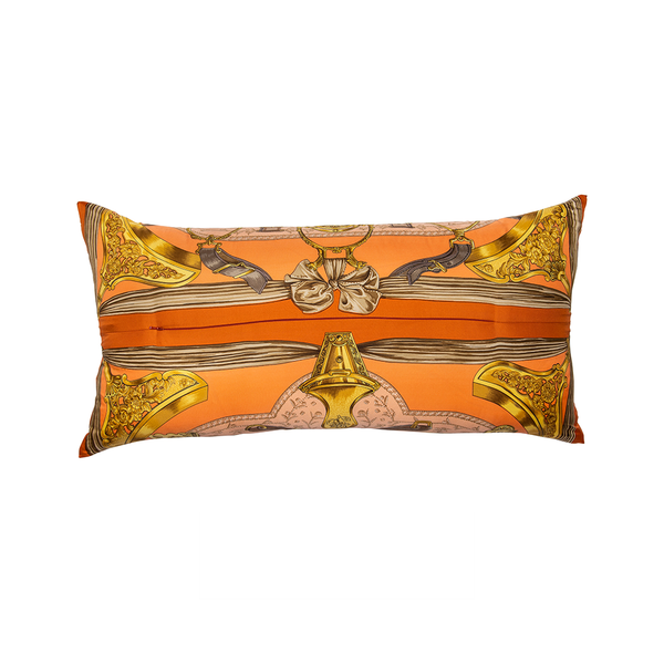 "Etriers" Hermès Silk Scarf Pillow