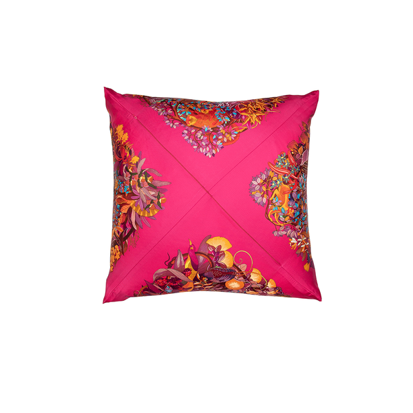"Au Coeur de la Vie" Hermès Silk Scarf Pillow - Tribute Goods