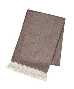 Brown Cashmere Throw - Tribute Goods
