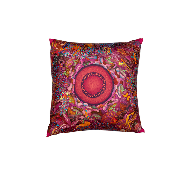 "Au Coeur de la Vie" Hermès Silk Scarf Pillow - Tribute Goods