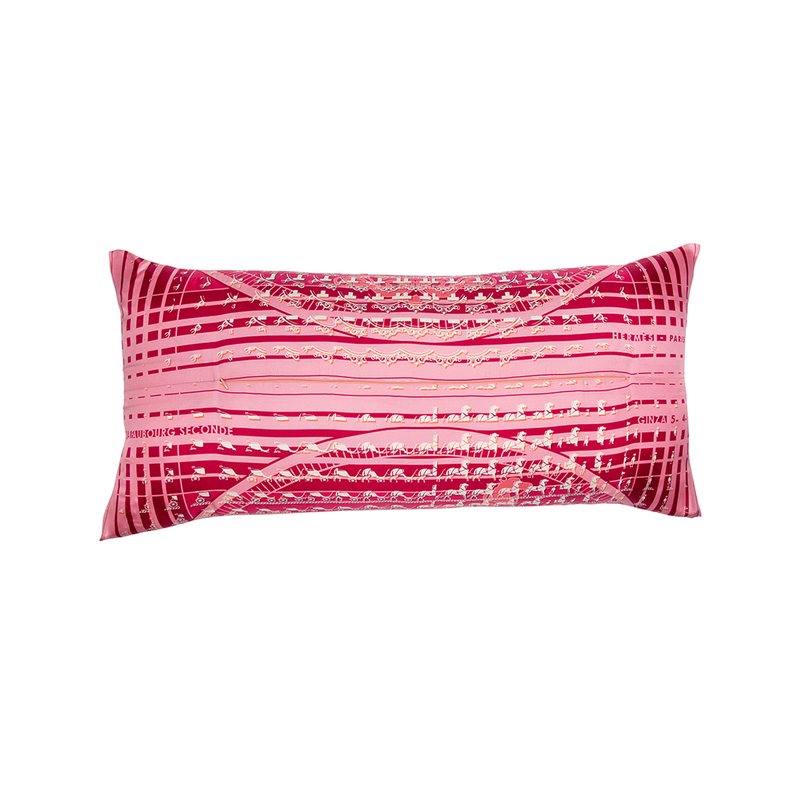 "24 Faubourg Seconde" Hermès Silk Scarf Pillow